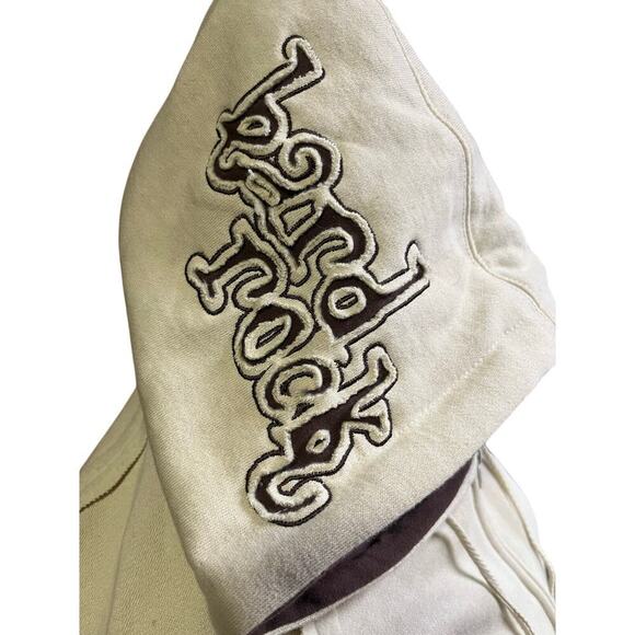 Hard Rock Cafe Gatlinburg Hooded Jacket Tan and Brown Size XLarge See Flaws - Picture 4 of 9